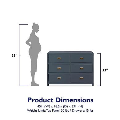 Baby Relax Miles 6-Drawer Dresser