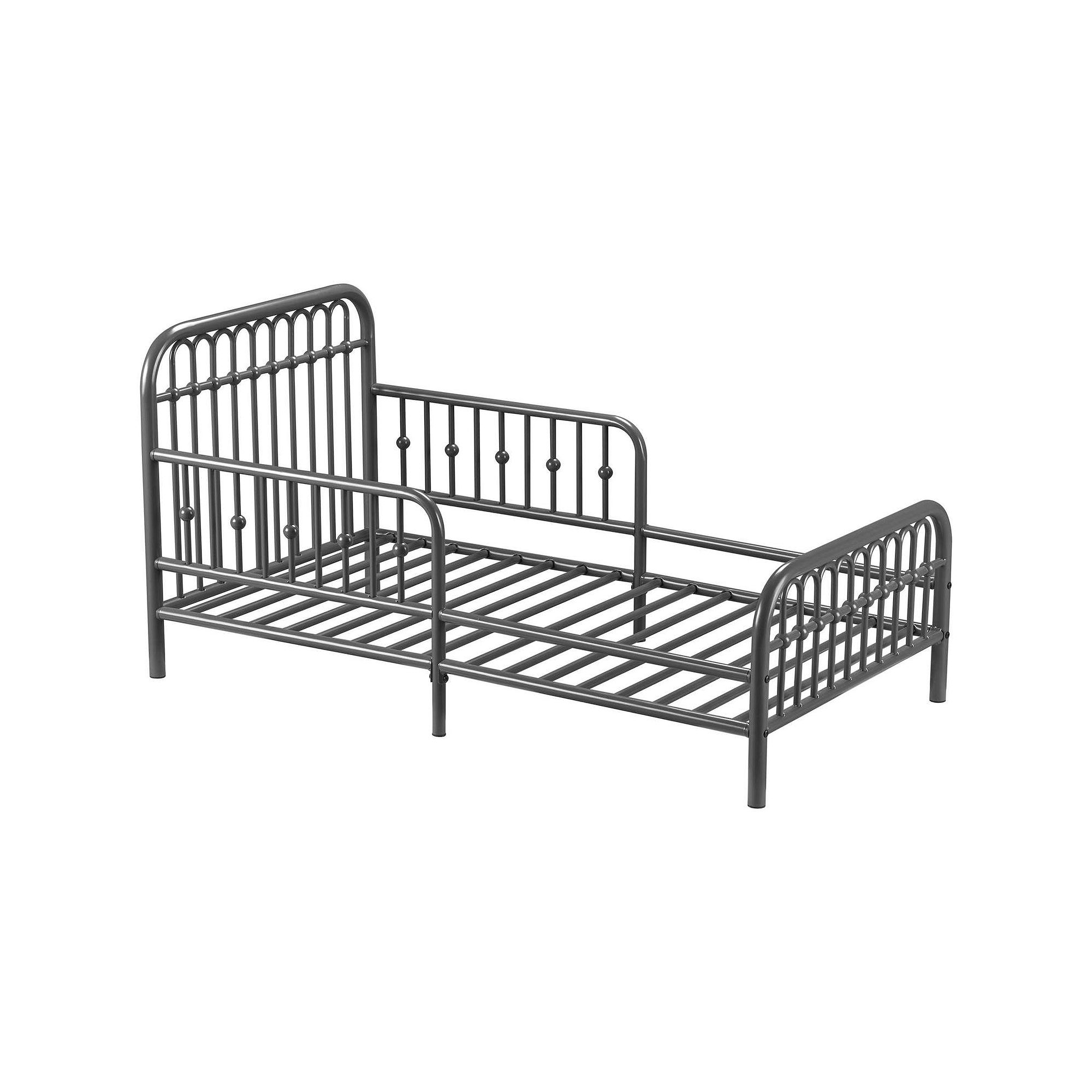 Little Seeds Monarch Hill Ivy Metal Toddler Bed, Gray