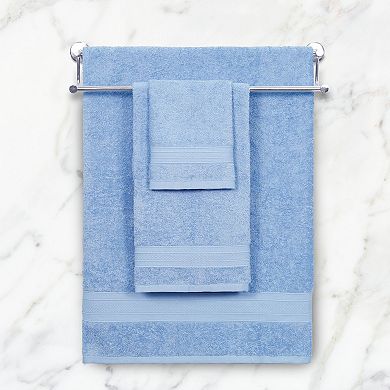 TRIDENT 6-Piece Soft Comfort AIR RICH Cotton Bath Towel, Hand Towel & Washcloth Set