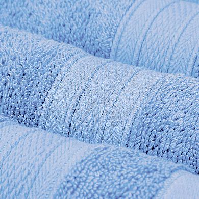 TRIDENT 6-Piece Soft Comfort AIR RICH Cotton Bath Towel, Hand Towel & Washcloth Set