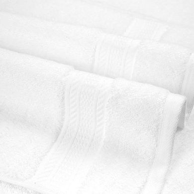 TRIDENT 12-Piece White Hospitality Cotton Hand Towel Set