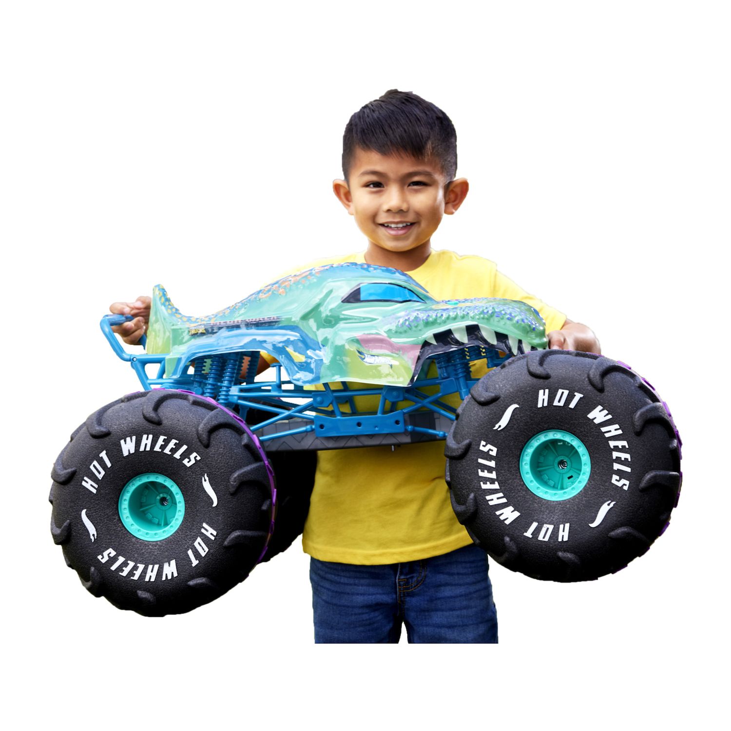 Детская игрушка Mattel Hot Wheels Monster Trucks RC Battery-Powered Mega-Wrex 1:6 Scale Vehicle — фото 1