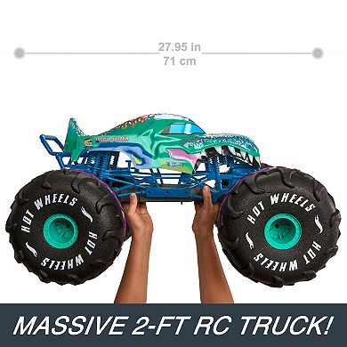 Mattel Hot Wheels Monster Trucks RC Battery-Powered Mega-Wrex 1:6 Scale Vehicle