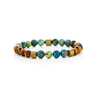 Men's Metallo Stone Beaded Bracelet
