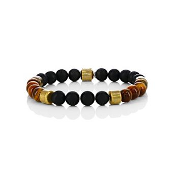 Men's Metallo Stone Beaded Bracelet