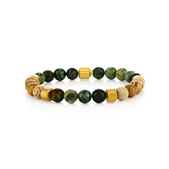 Men's Metallo Stone Beaded Bracelet
