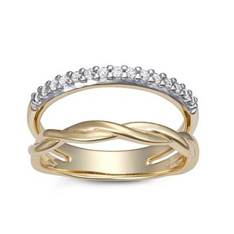 LeRose by Lexi and Rose 10k Gold 1/5 Carat T.W. Diamond Ring