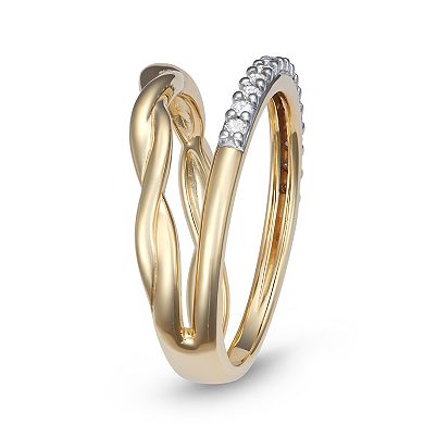 LeRose by Lexi and Rose 10k Gold 1/5 Carat T.W. Diamond Ring