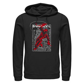 Men's Marvel Daredevil Jumping Buildings Graphic Hoodie