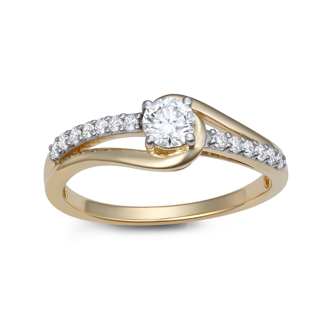 LeRose by Lexi and Rose 10k 1/2 Carat T.W. Lab-Grown Diamond Ring