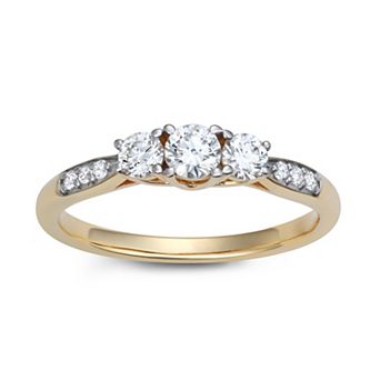 LeRose by Lexi and Rose 10k 1/2 Carat T.W. Lab-Grown Diamond Ring