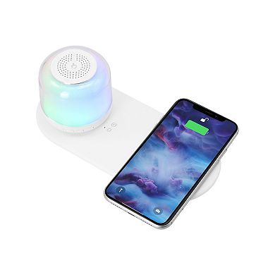 Wireless Charger And Magnetic Bluetooth Led Wireless Speaker