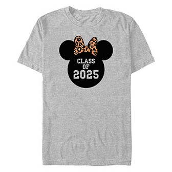 Disney's Minnie Mouse Leopard Bow Class Of 2025 Men's Graphic Tee