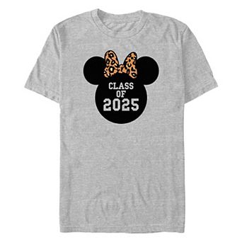 Disney's Minnie Mouse Leopard Bow Class Of 2025 Men's Graphic Tee