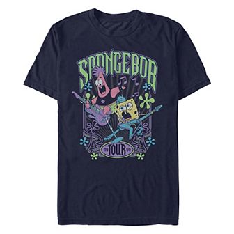 Men's Nickelodeon SpongeBob SquarePants And Patrick Rock Tour 1999 Graphic Tee