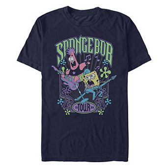 Men's Nickelodeon SpongeBob SquarePants And Patrick Rock Tour 1999 Graphic Tee