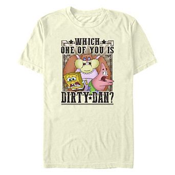 Men's Nickelodeon SpongeBob SquarePants Which One Of You Is Dirty Dan Graphic Tee
