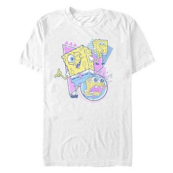 Men's Nickelodeon SpongeBob SquarePants 90s Flair Graphic Tee