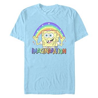 Men's Nickelodeon SpongeBob SquarePants Imaginaaation Rainbow Graphic Tee