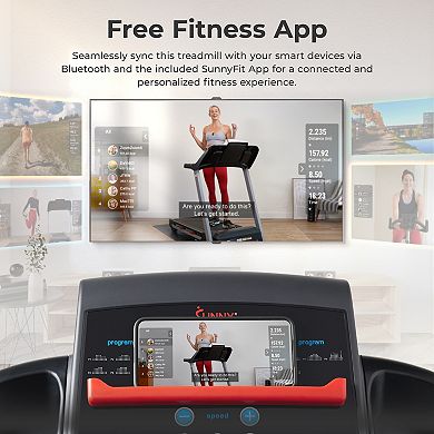 Sunny Health & Fitness Smart Motorized Treadmill