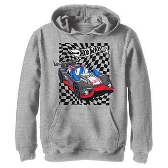 Boys 8-20 Hot Wheels '96 Racer Checkered Background Graphic Hoodie