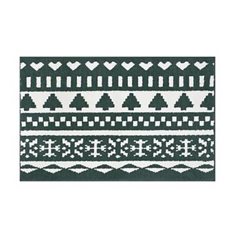 St. Nicholas Square® Fair Isle Supersoft Runner or Throw Rug