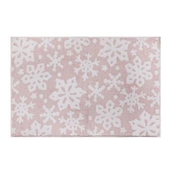 St. Nicholas Square® Supersoft Snowflakes Runner or Throw Rug