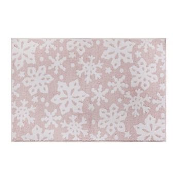 St. Nicholas Square® Supersoft Snowflakes Runner or Throw Rug
