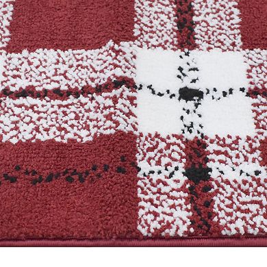 St. Nicholas Square® Supersoft Plaid Throw Rug