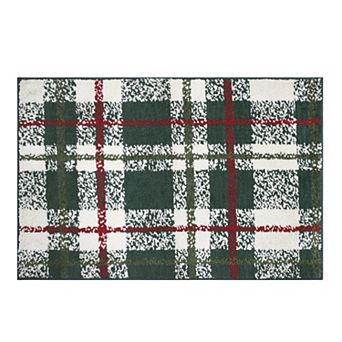 St. Nicholas Square® Supersoft Plaid Throw Rug