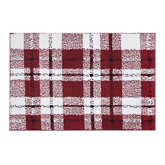 St. Nicholas Square® Supersoft Plaid Area Rug