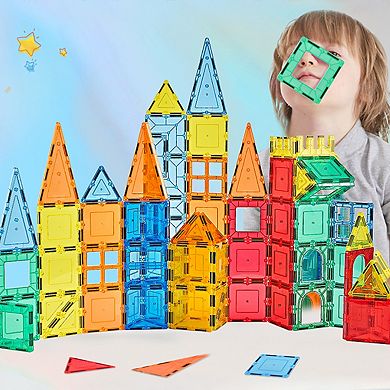 60 Piece Magnetic Tiles Set