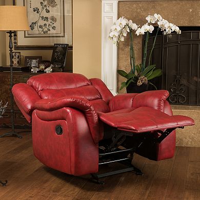 Merax Classic Design PU Fabric Glider Recliner