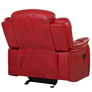 Merax Classic Design PU Fabric Glider Recliner