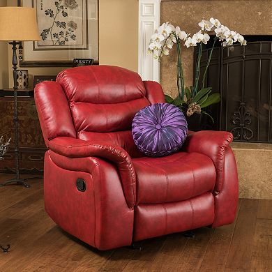 Merax Classic Design PU Fabric Glider Recliner