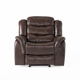 Merax Classic Design PU Fabric Glider Recliner