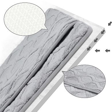 1Pc Quick Dry Bath Mat, Non Slip Absorbent Rug for Shower Floor, Bathroom Decor