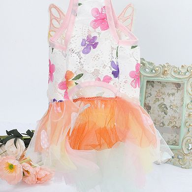 Dog Dresses, Stylish Butterfly Girls Dog Clothes, Dog Princess Dresses, Cute Summer Costume