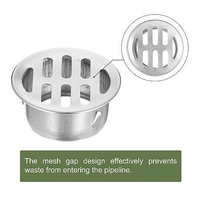 Floor Drain Cover, Anti Blocking Drain Cover for Outdoor Bathroom Kitchen, 44 Flat Mouth
