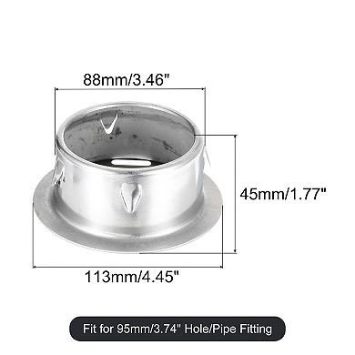 Floor Drain Cover, 4.4" Stainless Steel Anti Blocking Drain Cover for Bathroom, 88 Flat Mouth