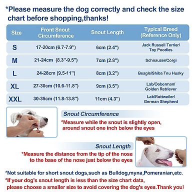 Dog Muzzle, Breathable Puppy Mesh Muzzle, Muzzle for Small Dogs, Anti Bite Chewing Muzzle