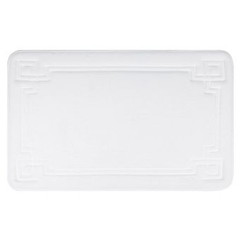 1 pc Geometric Pattern Bathroom Mat Soft Memory Foam Absorbent Non-Slip Back Bath Rugs Home 20"x 32"