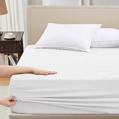 Unikome Waterproof Diamond-Quilted Mattress Protector with Deep Pocket