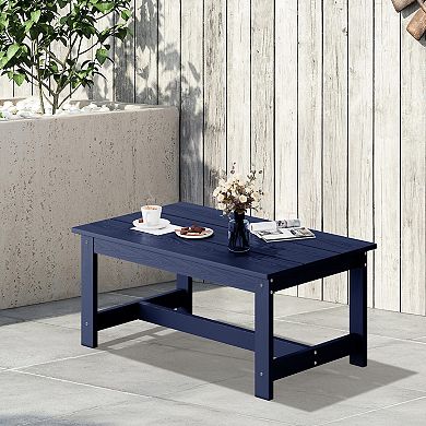 Outdoor Patio HDPE Widened Water Resistant Coffee Table