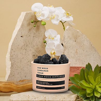 Lava Rock Diffuser - Oudwood, Cardamom, Cedar