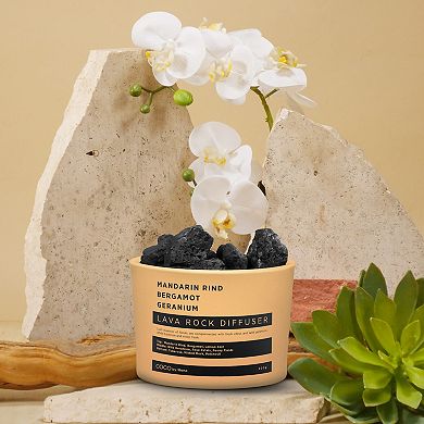 Lava Rock Diffuser - Mandarin Rind, Bergamot, Geranium