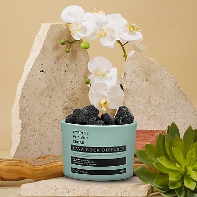 Lava Rock Diffuser - Cypress, Vetiver, Cedar