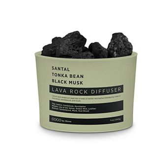 Lava Rock Diffuser - Santal, Tonka Bean, Black Musk