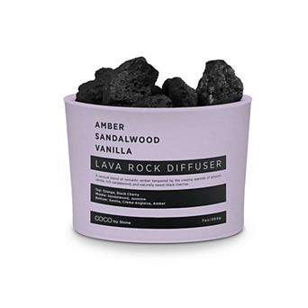 Lava Rock Diffuser - Amber, Sandalwood, Vanilla
