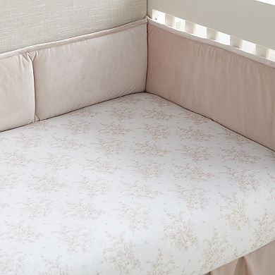 Levtex Baby Heritage Blush Floral Fitted Crib Sheet